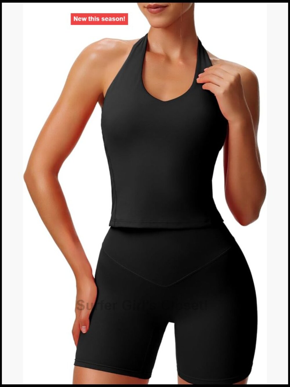 Women's Halter Neck Backless Tank Top Yoga Workout Athletic Shirt